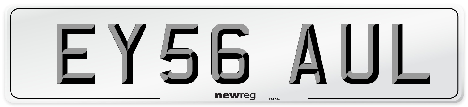 EY56 AUL Number Plate from New Reg